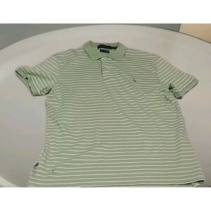 Mens Polo Ralph Lauren Pima Interlock  Jade and White Size M Oxford Logo A5